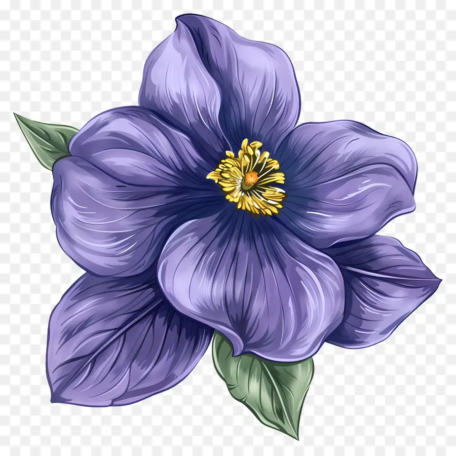 Violet Flower，фиолетовый цветок PNG