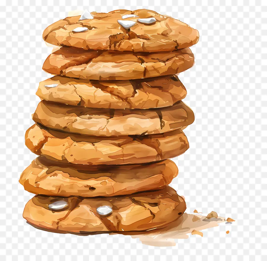 стопка печенья，Стопка файлов Cookie PNG