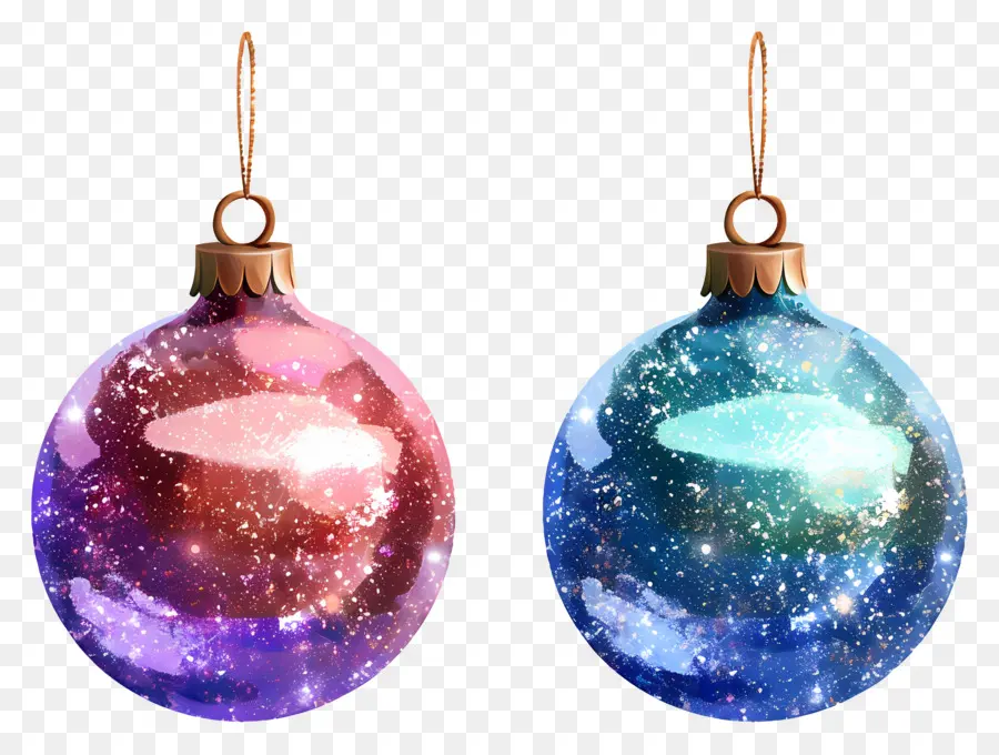 Блестящий мяч украшения，Christmas Ornaments PNG