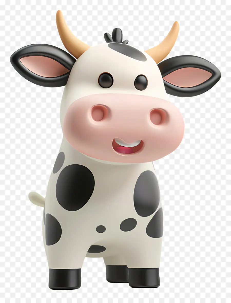 3d корова，Cartoon Cow PNG