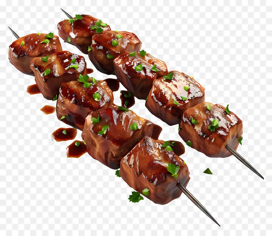 Мясные шашлыки，Жареные шашлыки PNG