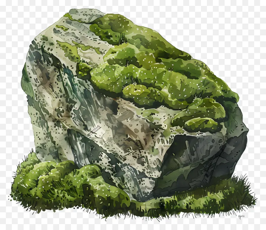 Мосси  рок，Stone PNG