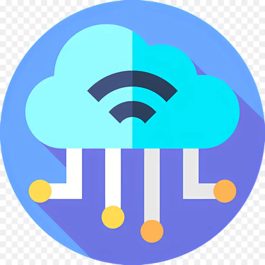 облачные вычисления，Облако с Wi Fi PNG