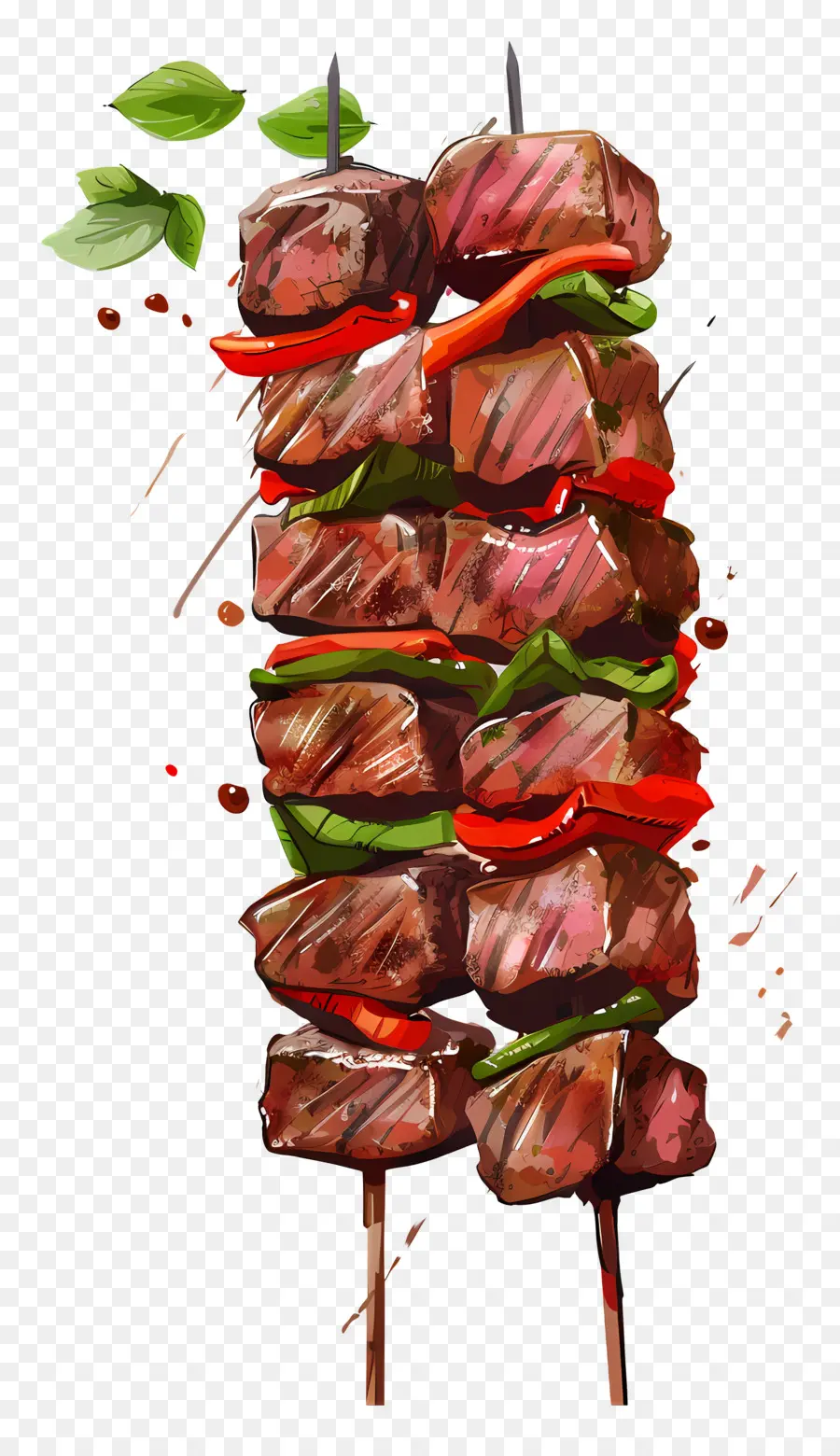 Мясные шашлыки，Кебаб PNG