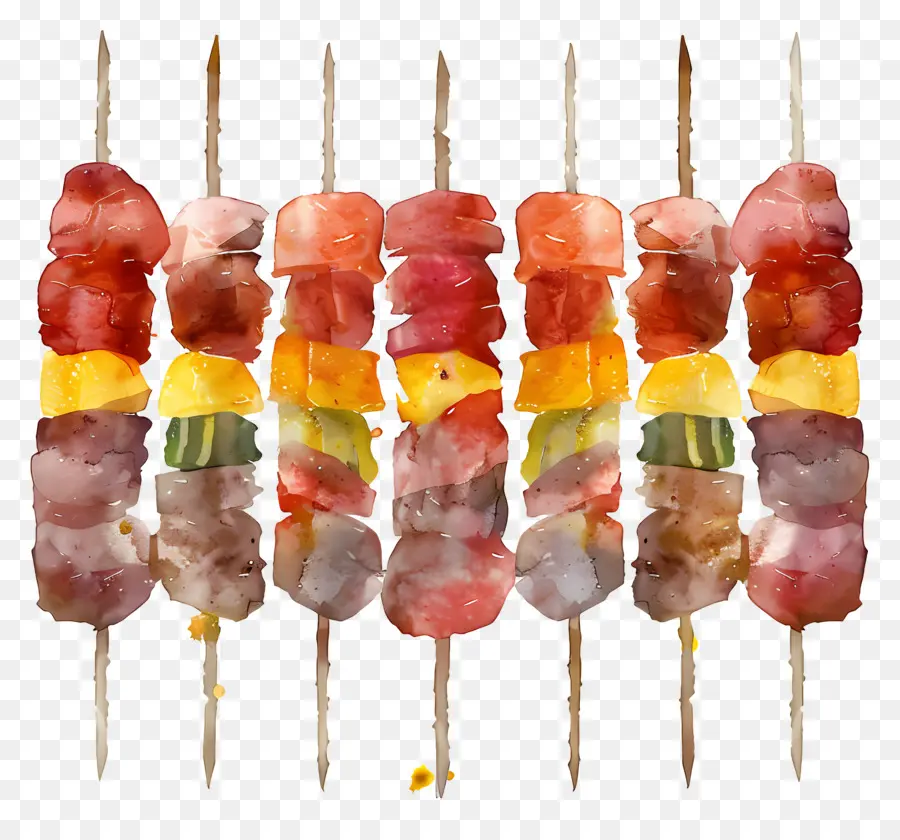 Мясные шашлыки，Шашлычки PNG