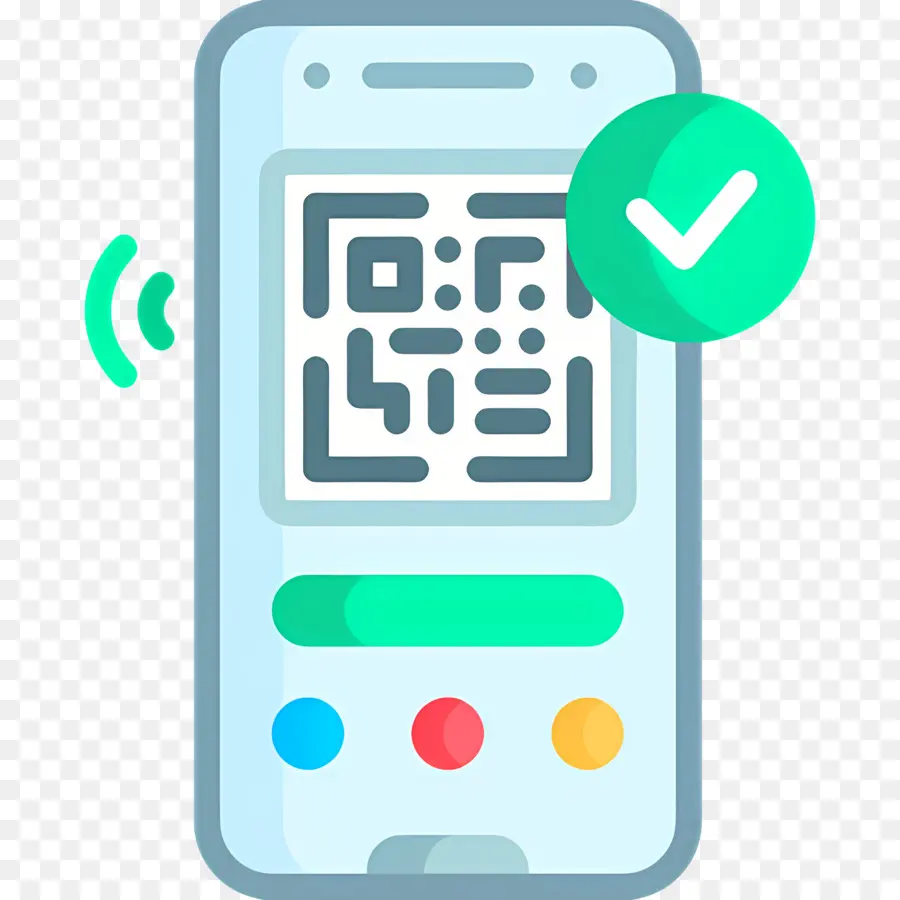 смартфон，Qr код на телефоне PNG