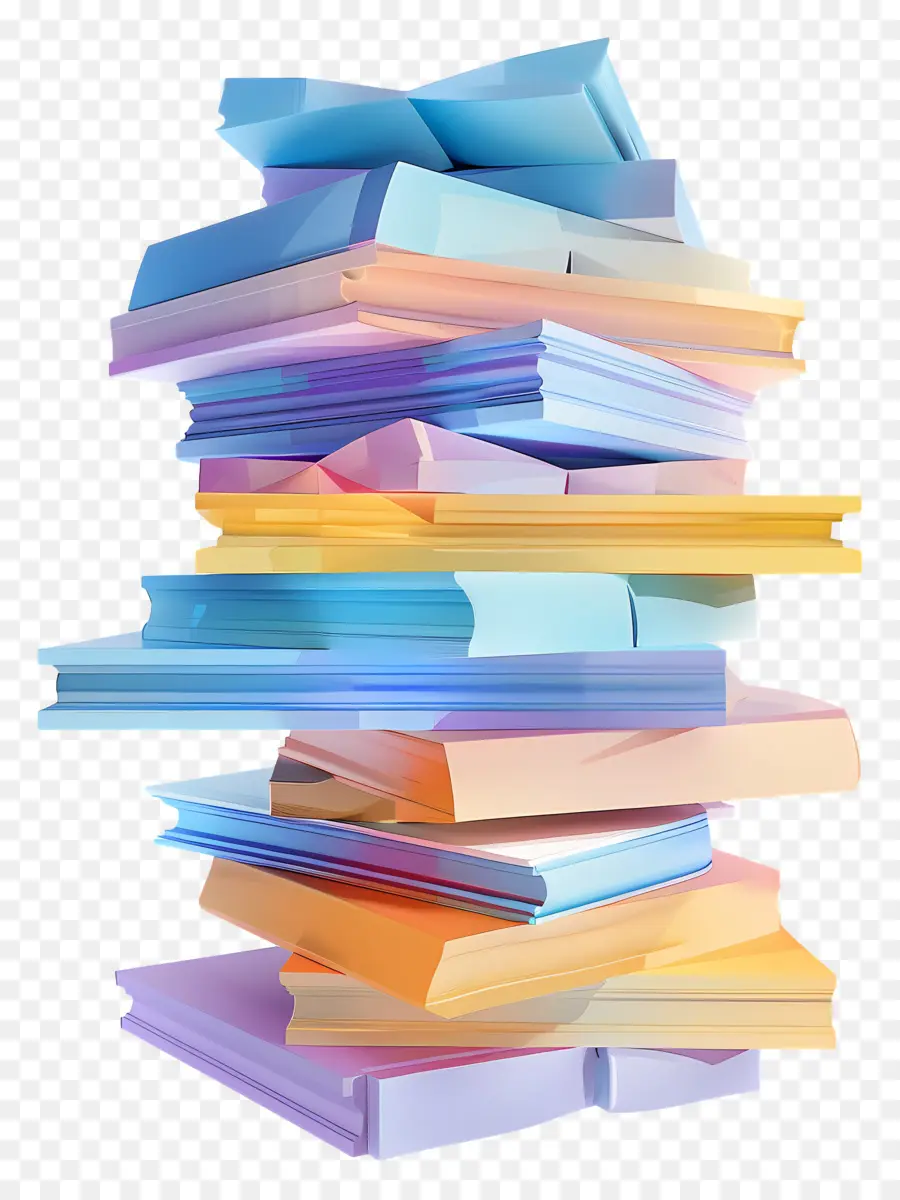 3d стопка книг，Стопка книг PNG