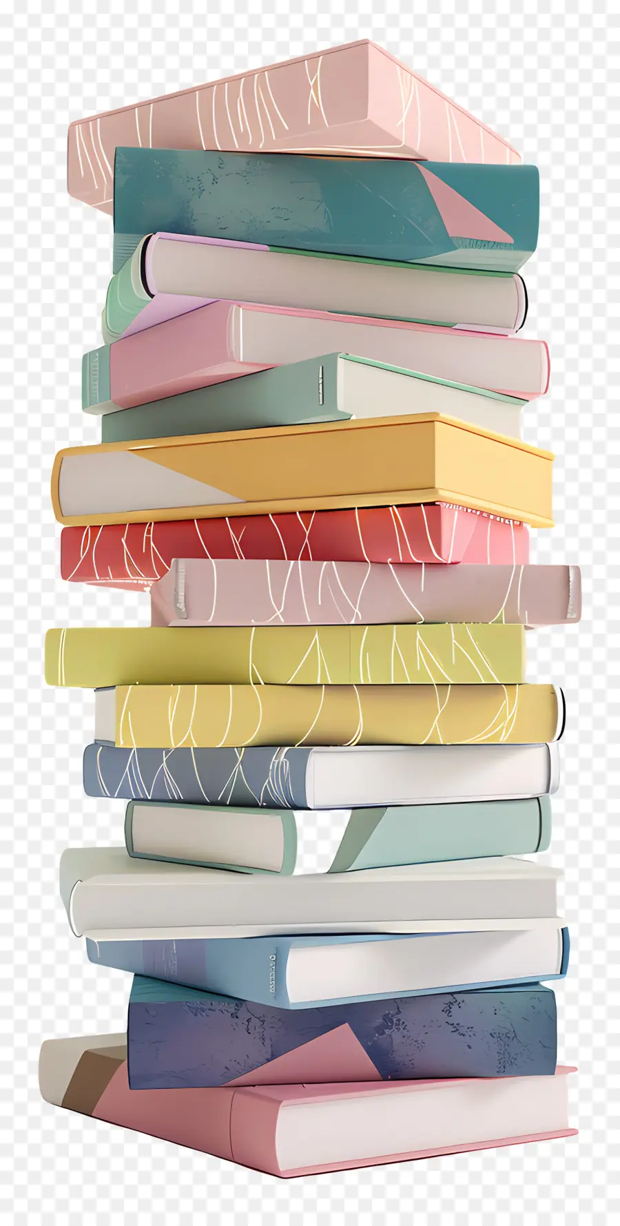 3d стопка книг，Стопка книг PNG