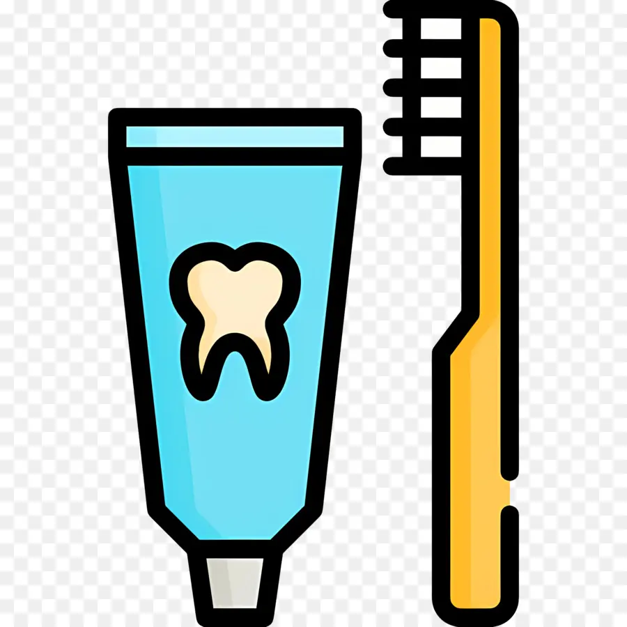зубная щетка зубная паста，Зубная паста и зубная щетка PNG