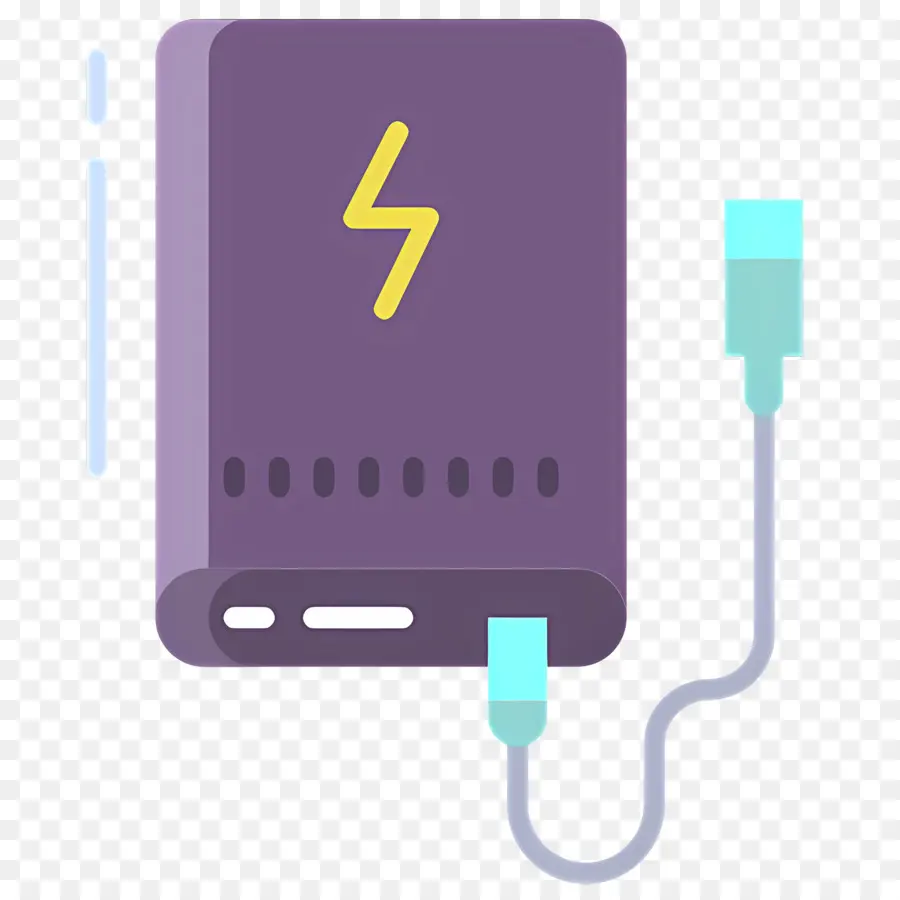 банк силы，Фиолетовый Power Bank PNG