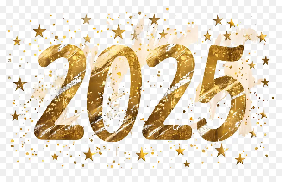 Золото 2025 года，Золотой 2025 PNG