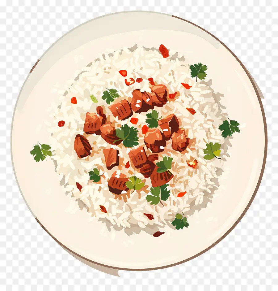 плов，Рис и Мясо PNG