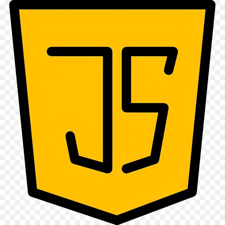 логотип Javascript，Логотип Javascript желтый PNG