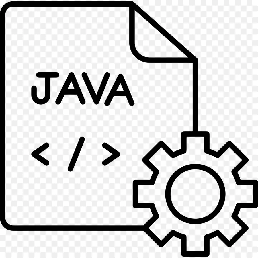 Java программа，Java документ с Gear PNG