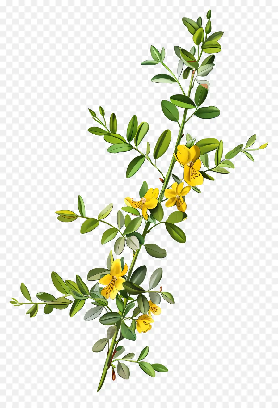 Цветок Cytisus Wolgaricus，Желтые цветы PNG