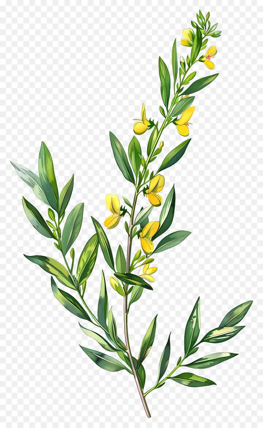 Цветок Cytisus Wolgaricus，Желтые цветы PNG