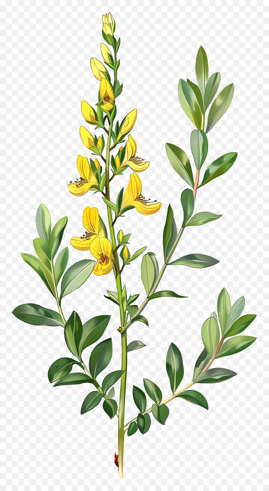 Цветок Cytisus Wolgaricus，Желтые цветы PNG