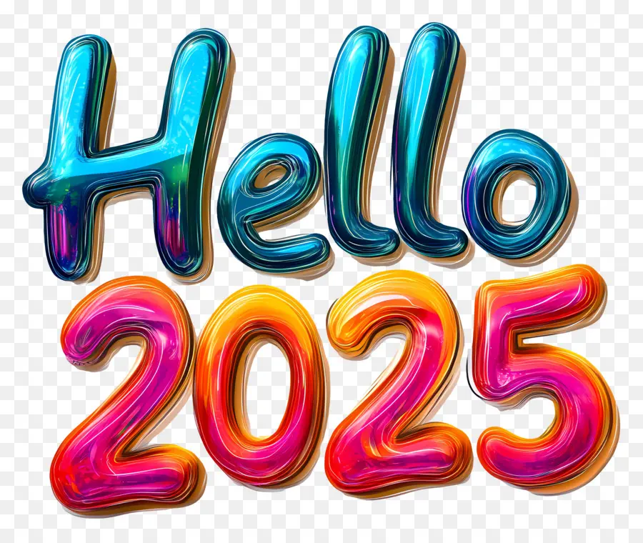 Привет 2025，Привет 2025 3d PNG