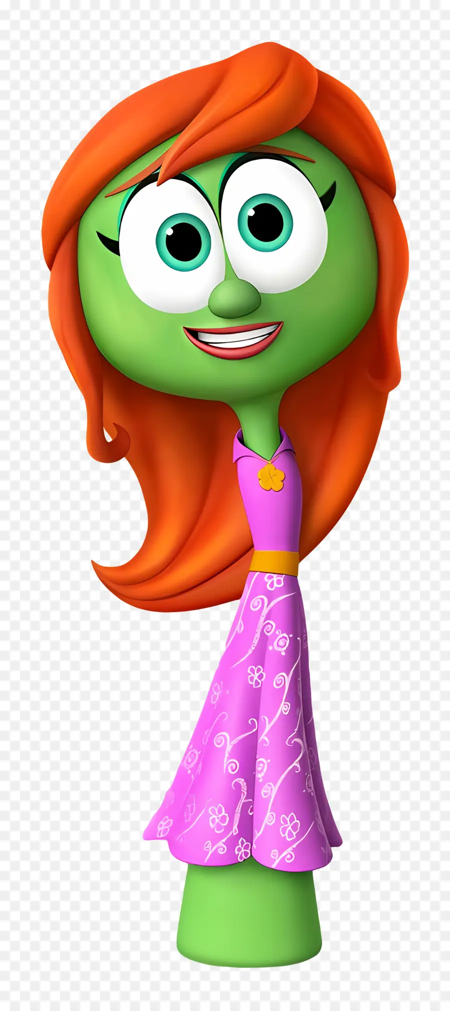 Veggietales，Зеленый персонаж PNG