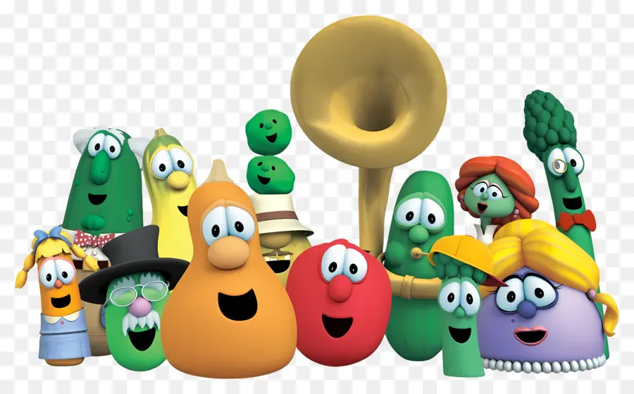 Veggietales，Растительные персонажи PNG