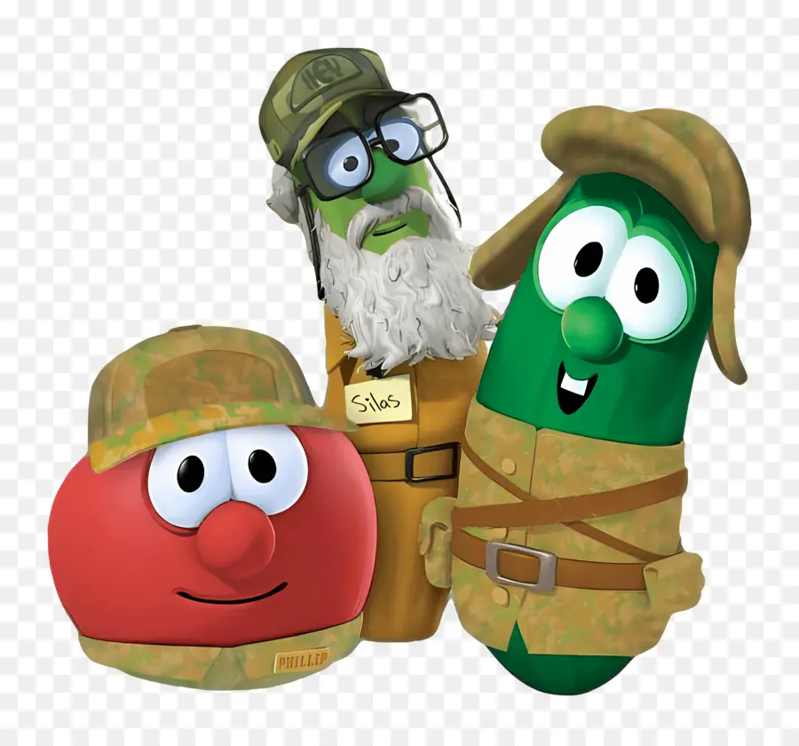 Veggietales，Растительные персонажи PNG