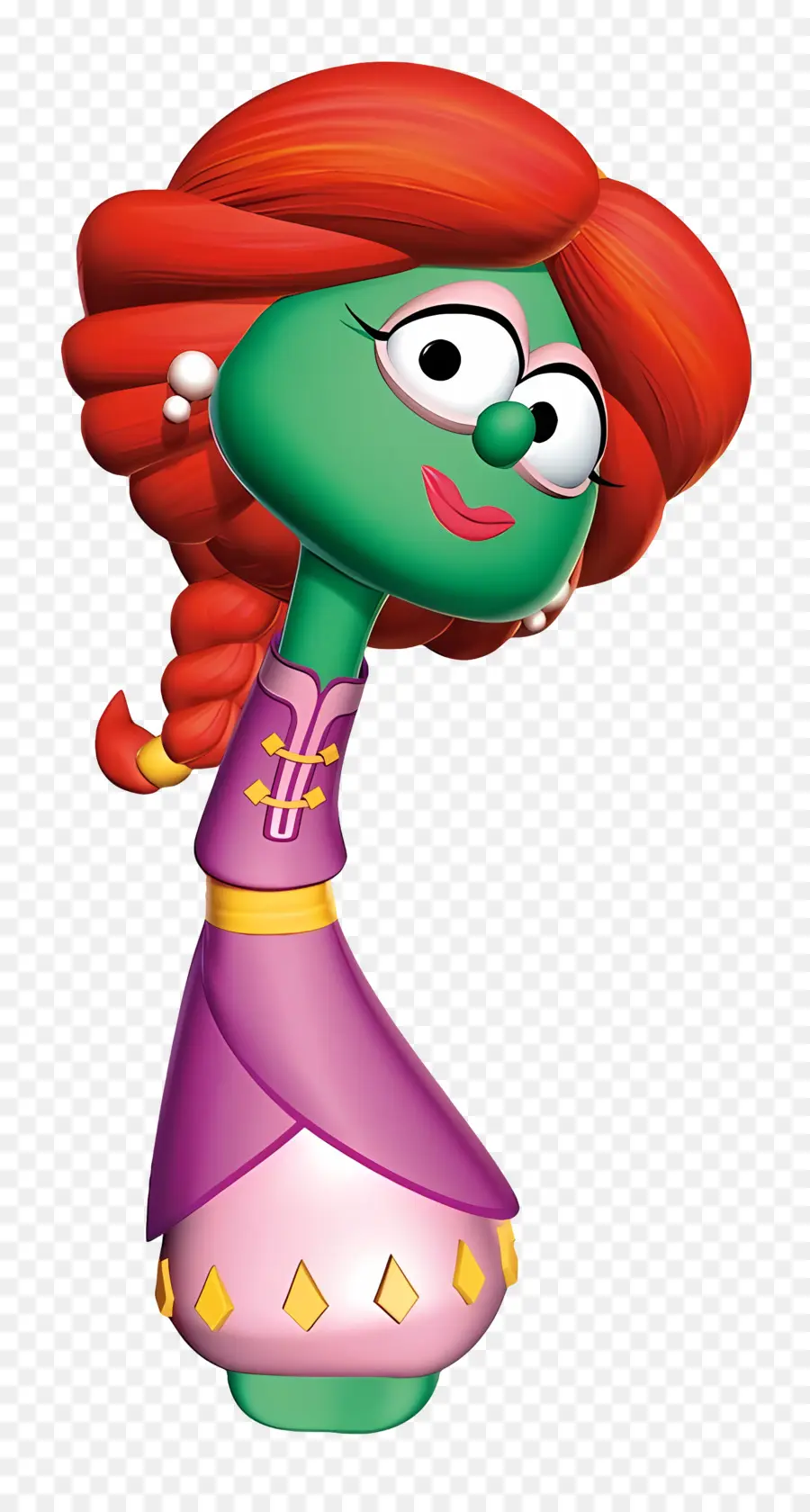 Veggietales，Зеленый персонаж PNG