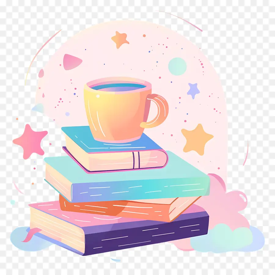 Книга и кофе，Книги и кофе PNG