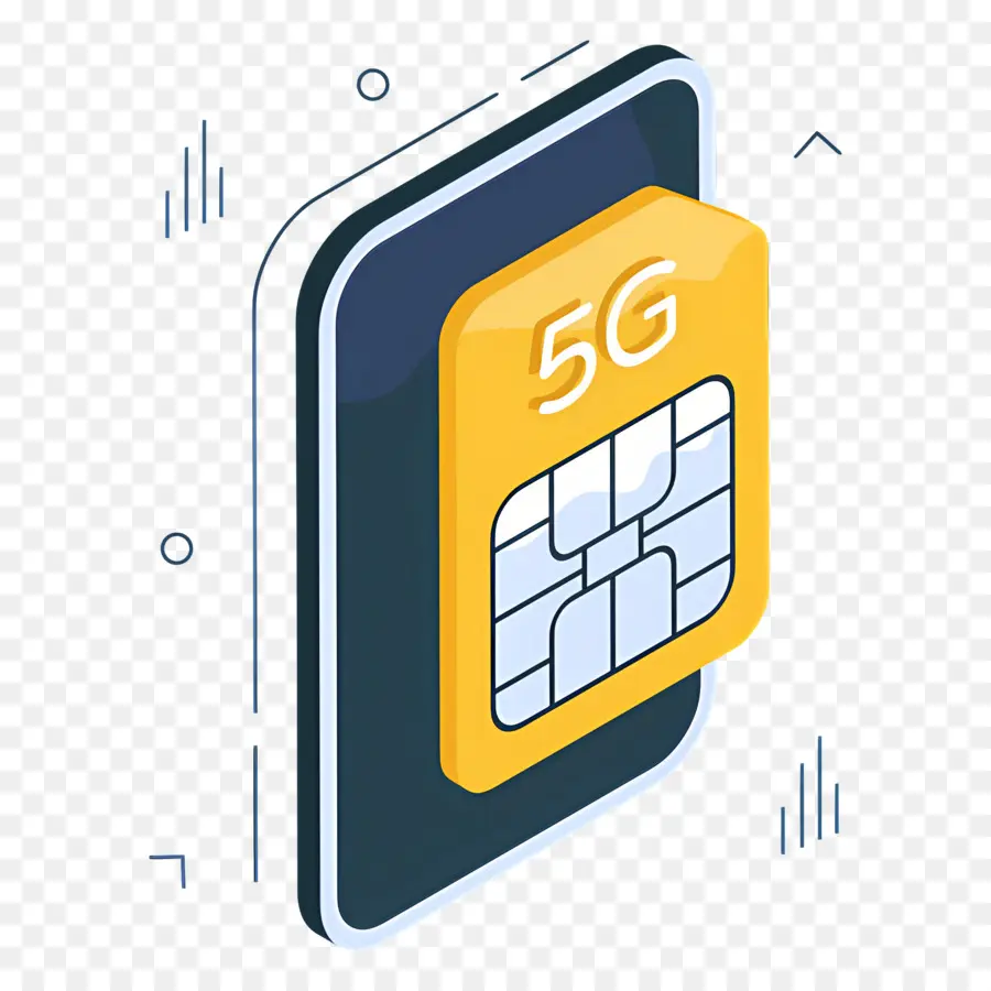 память телефона，Значок Sim карты 5g PNG