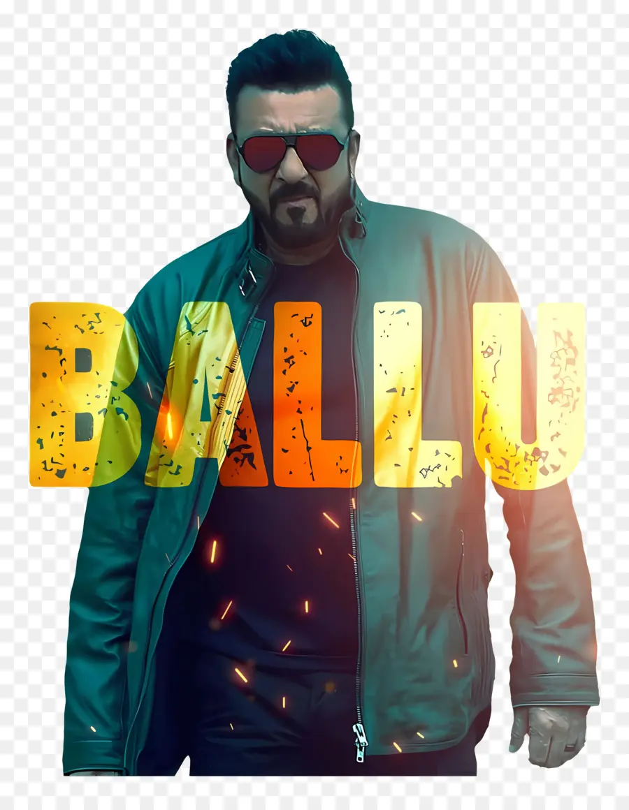 Баап，Человек с текстом Balu PNG