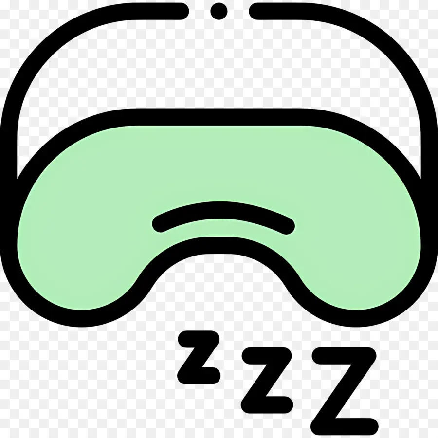 спать ззз，Маска для сна с Zzz PNG