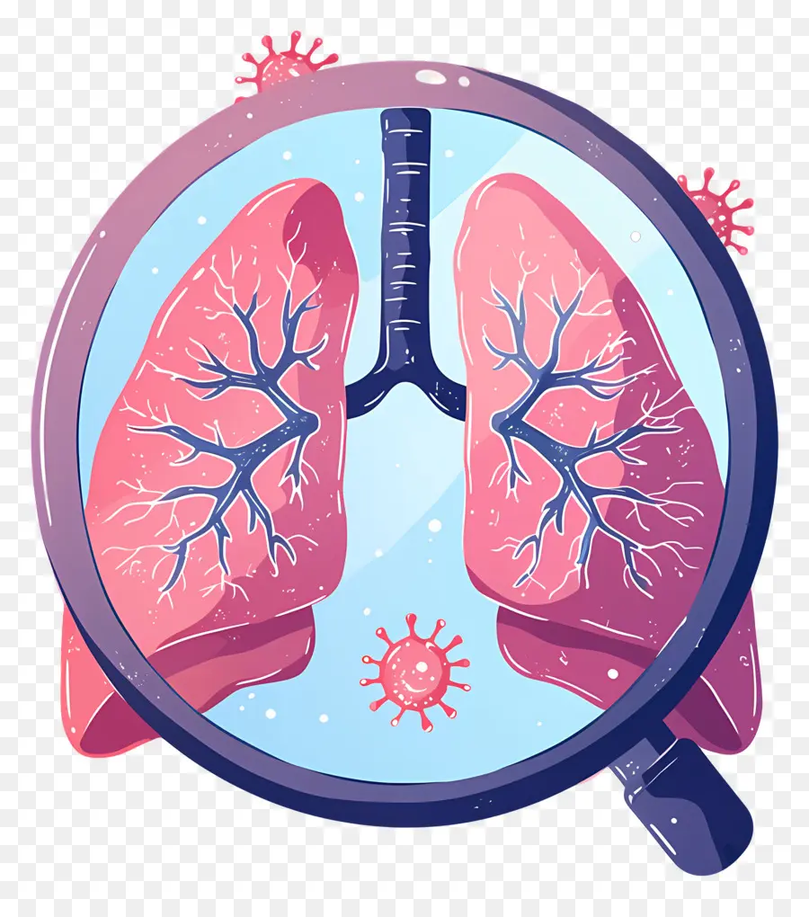 Всемирный день пневмонии，Легкие с вирусом PNG
